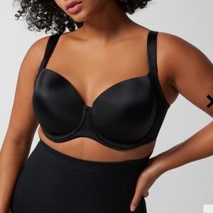 Soma Black Stunning Support Smooth Full Coverage Underwire Bra Sz 44DDD